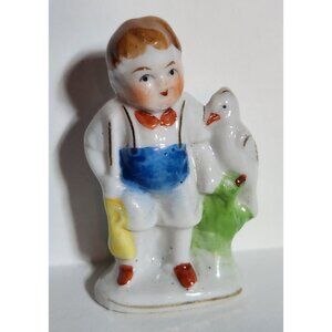 Vitage In Keeper Man Cockatiel Bird Figurine Made in Occupied Japan